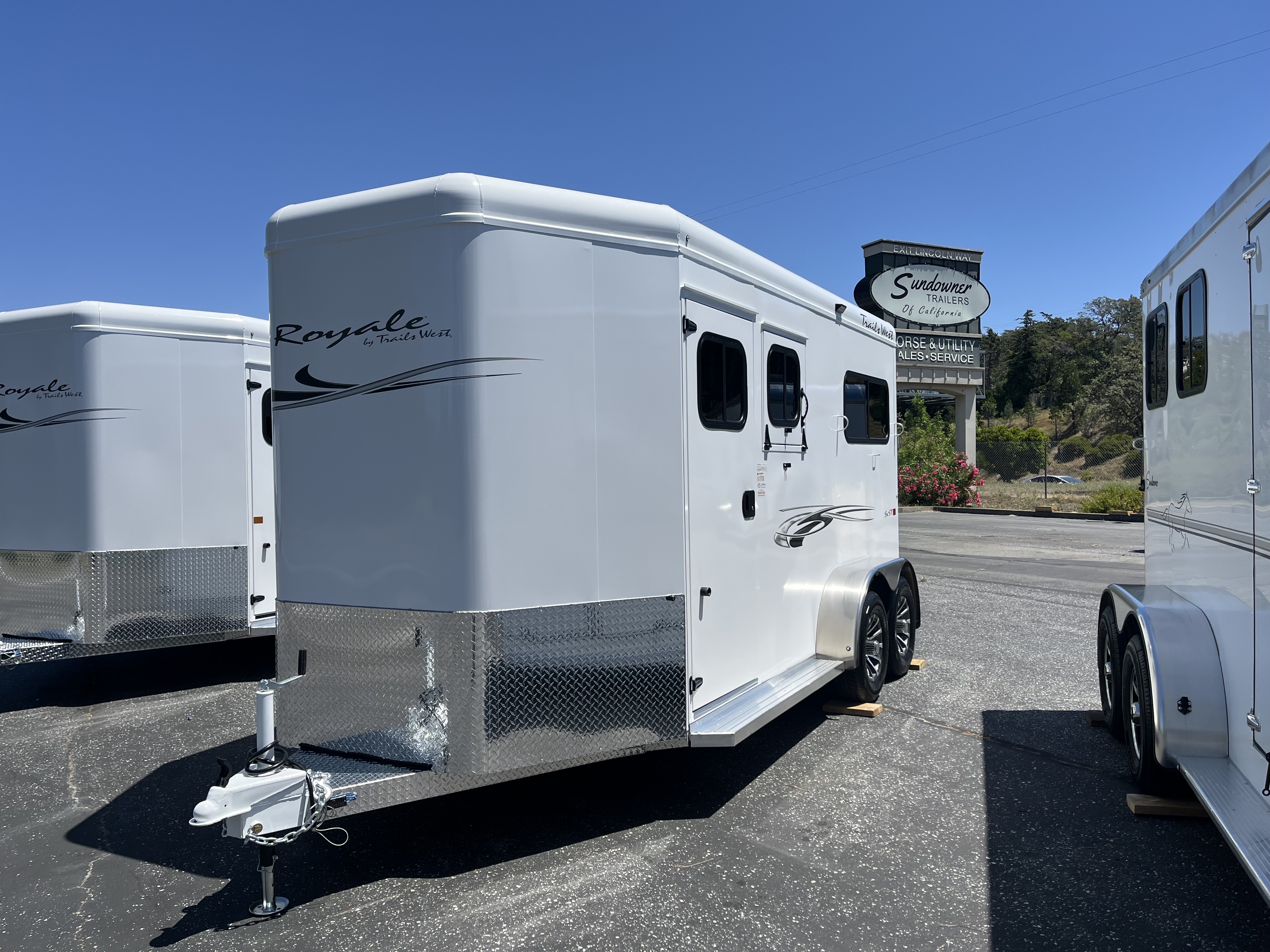 2027 Trails West BP 2H ROYALE SXS TACK Horse Trailer