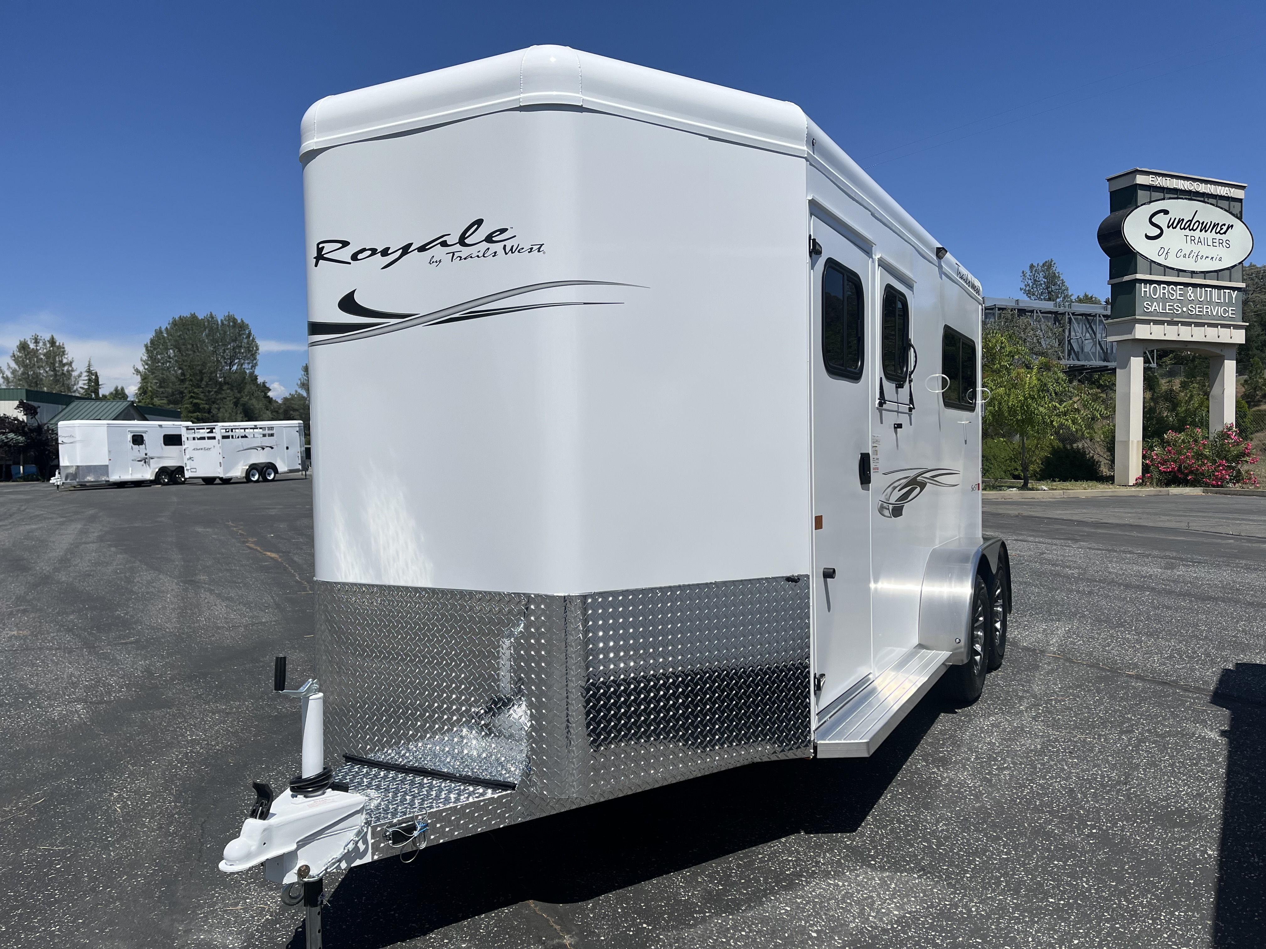 2027 Trails West BP 2H ROYALE SXS TACK Horse Trailer