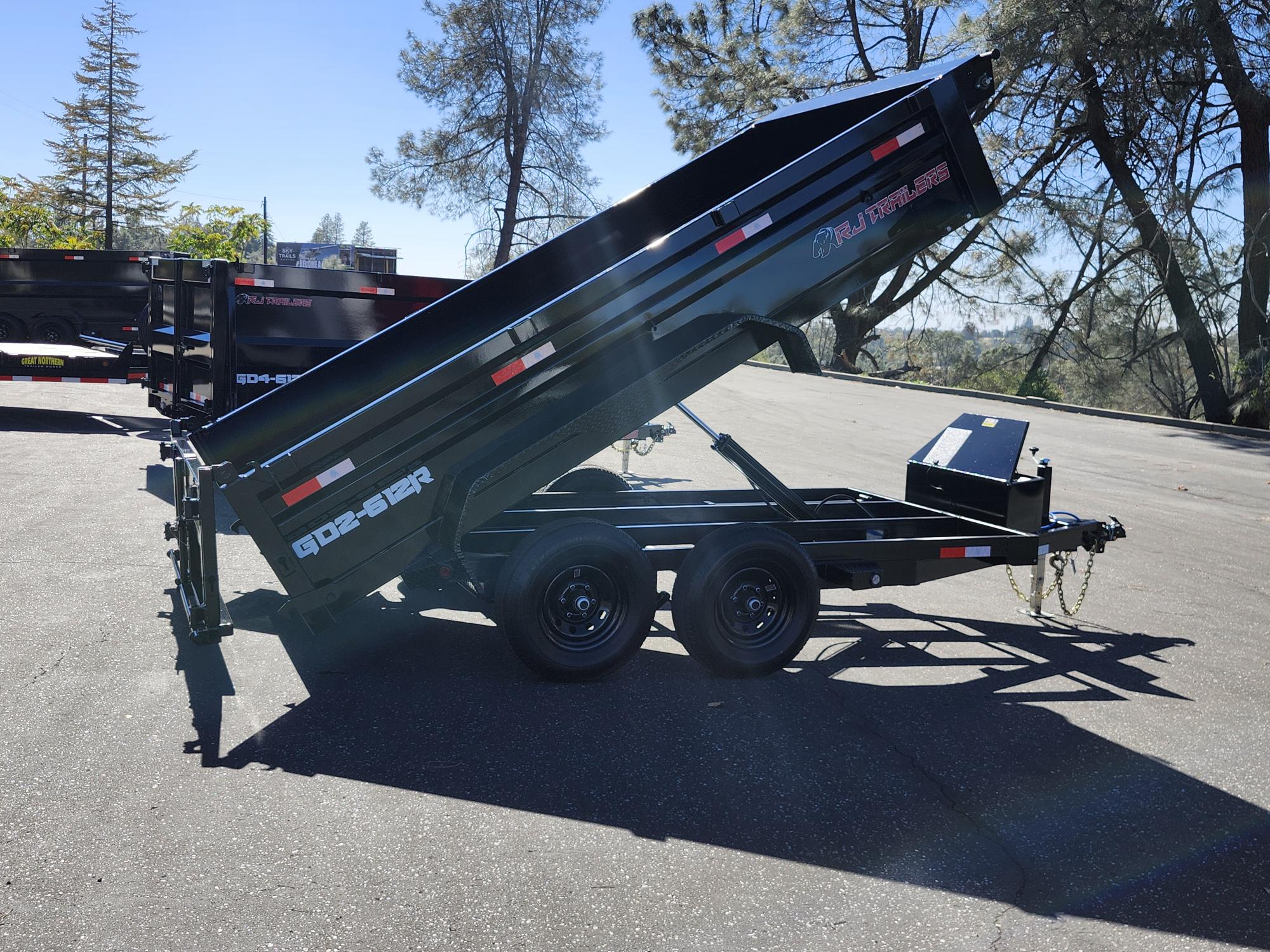 2027 R & J BP 6 X 12 DUMP w/ 2' SIDES Dump