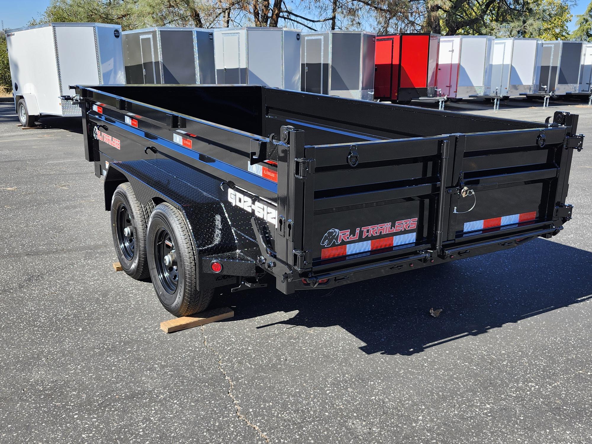 2027 R & J BP 6 X 12 DUMP w/ 2' SIDES Dump