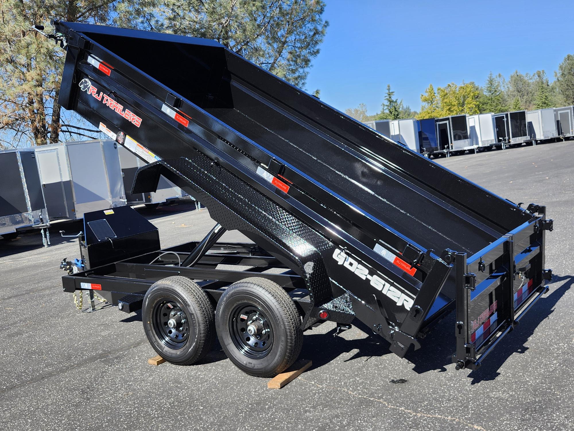 2027 R & J BP 6 X 12 DUMP w/ 2' SIDES Dump