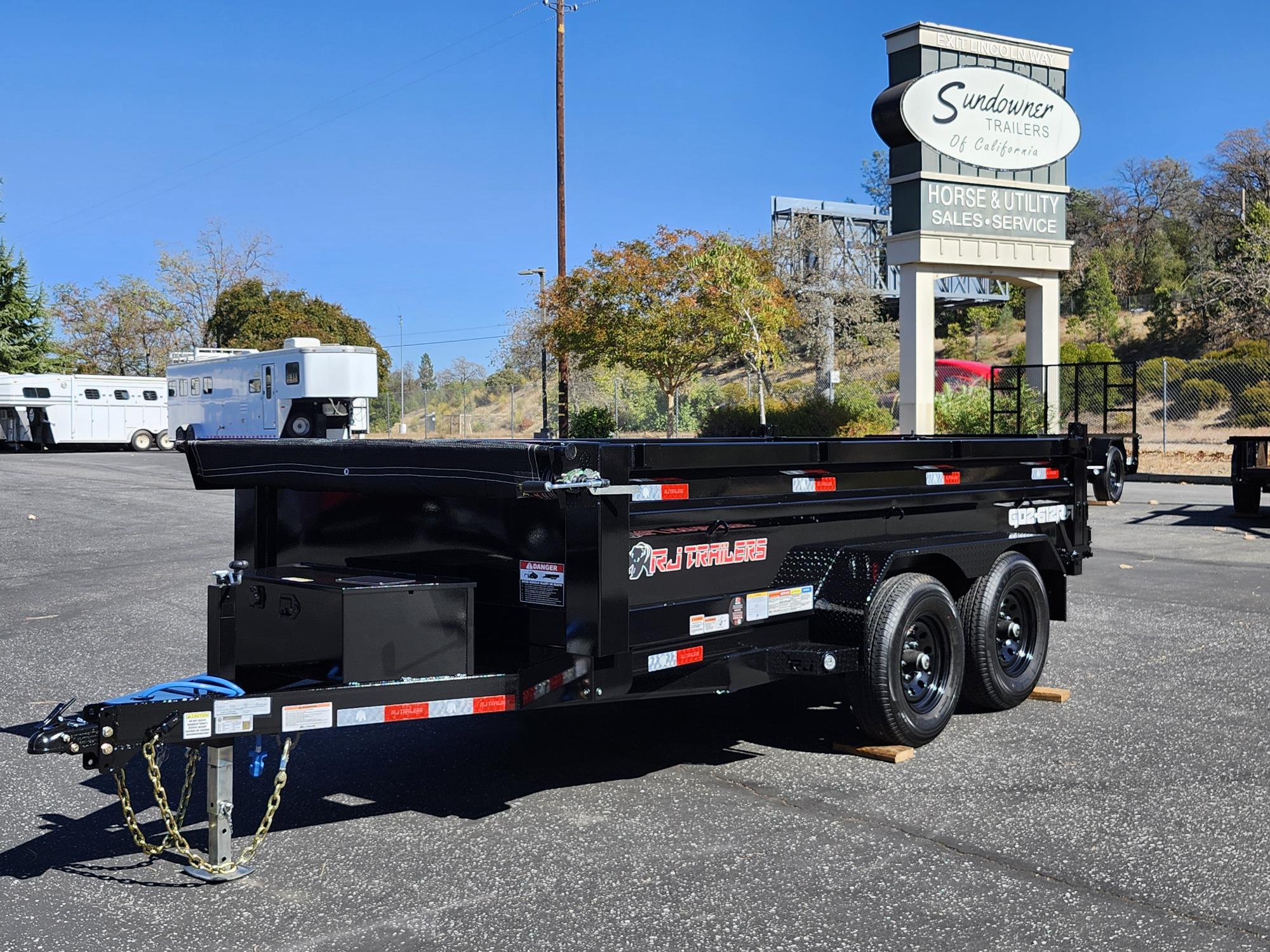 2027 R & J BP 6 X 12 DUMP w/ 2' SIDES Dump