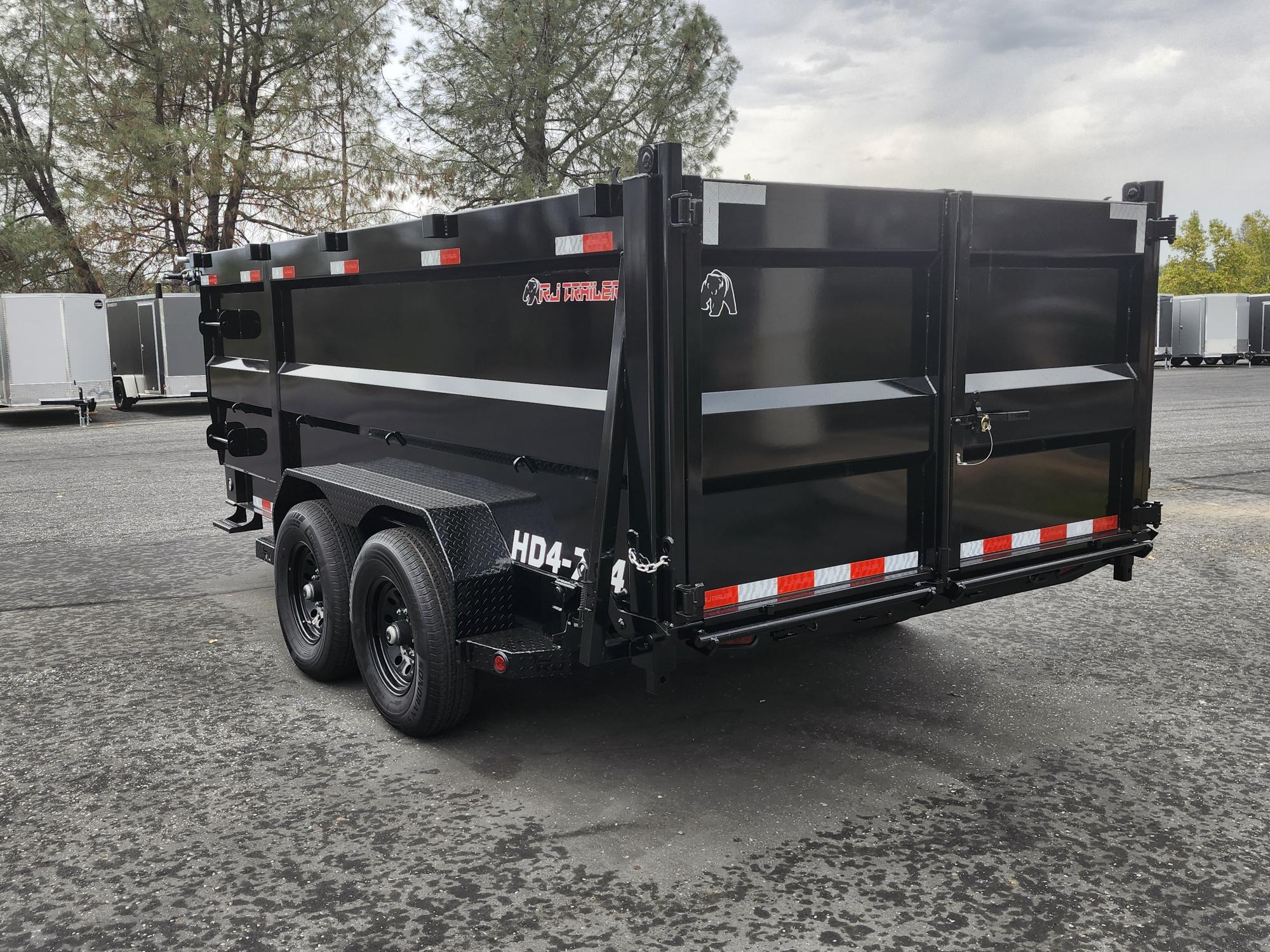2027 R & J BP 7 X 14 DUMP 14K W/ 4' SIDES Dump