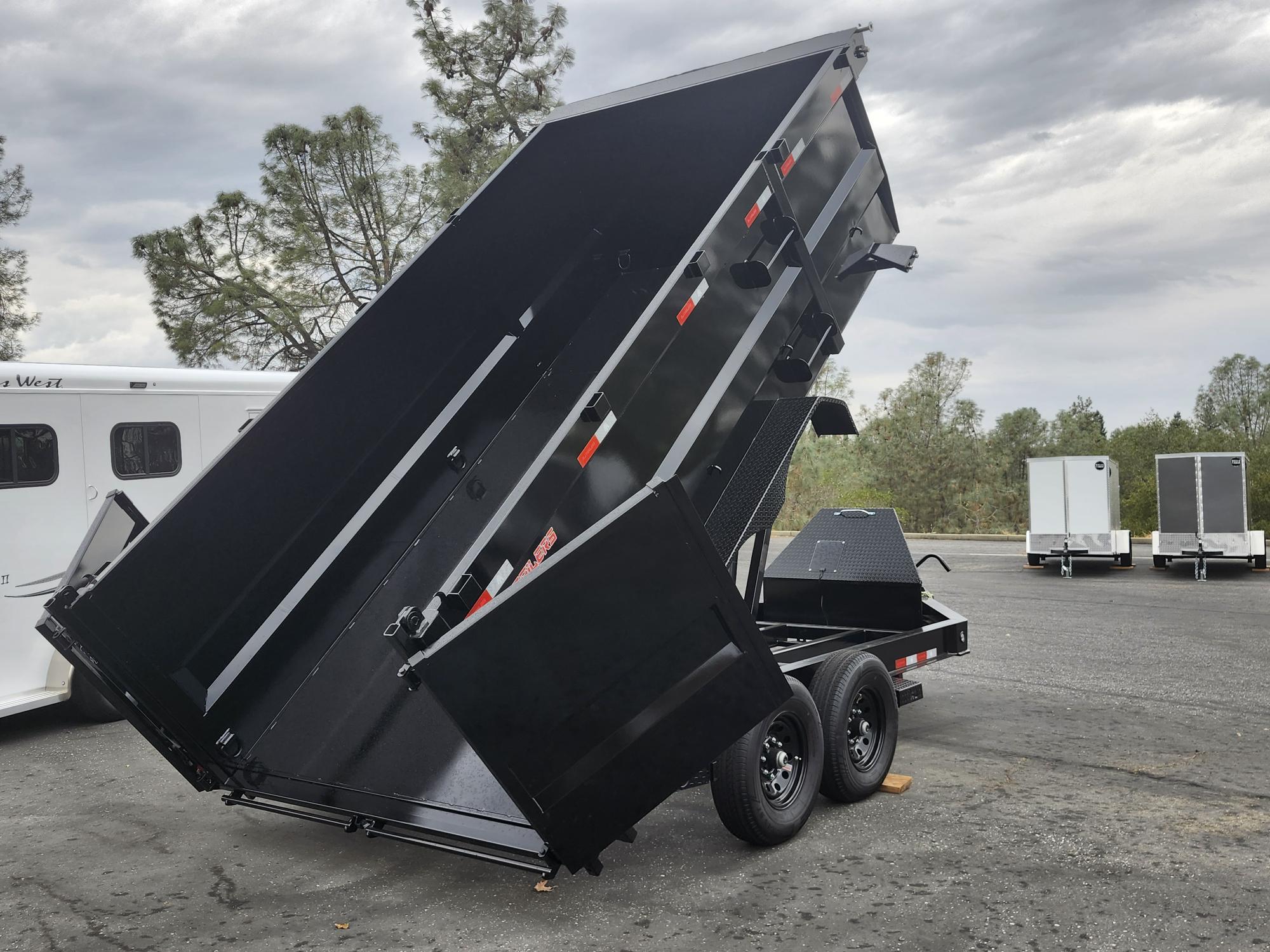 2027 R & J BP 7 X 14 DUMP 14K W/ 4' SIDES Dump