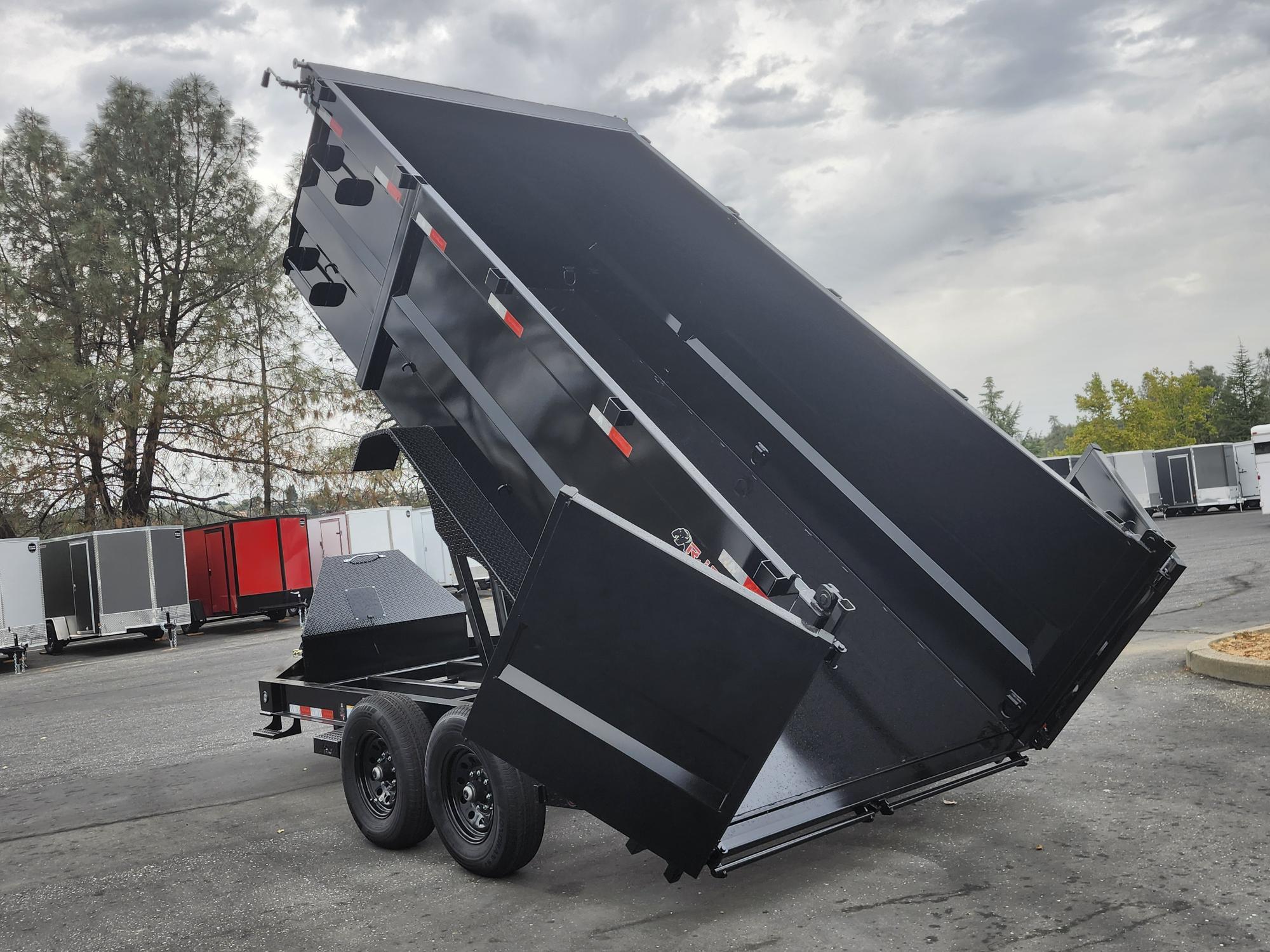 2027 R & J BP 7 X 14 DUMP 14K W/ 4' SIDES Dump