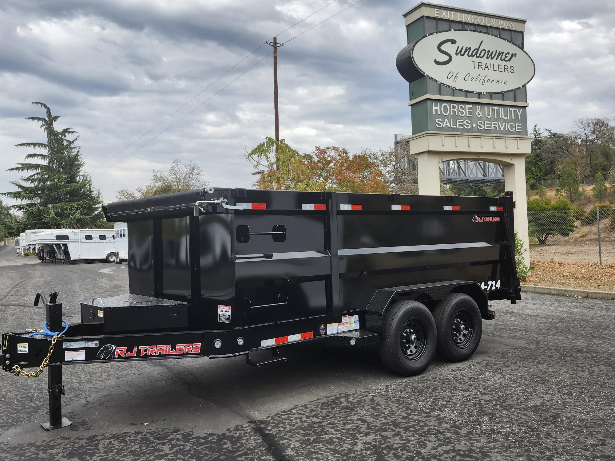 2027 R & J BP 7 X 14 DUMP 14K W/ 4' SIDES Dump